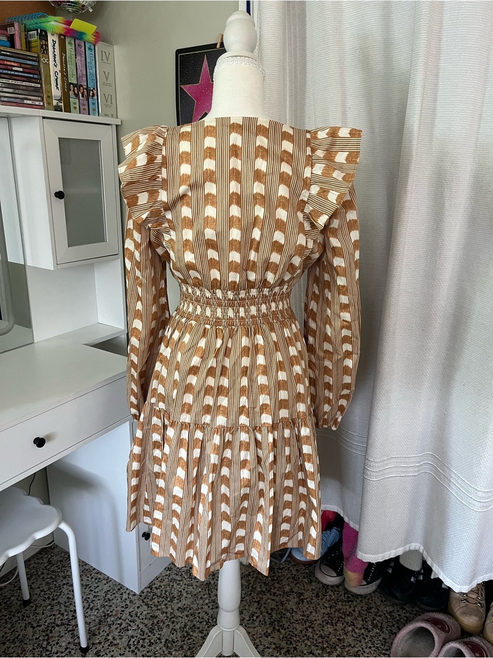 Derek Lam 10 Crosby Printed Mini Dress Fall 2023 Collection - Picture 4 of 5